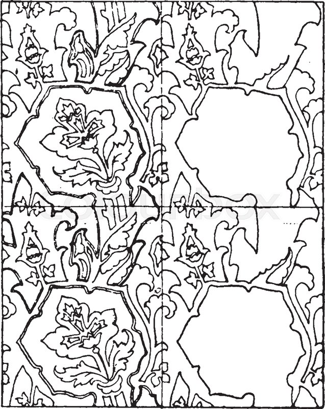 637x800 Gold Pattern Found On Floor Of Altar Shrine, It Is In