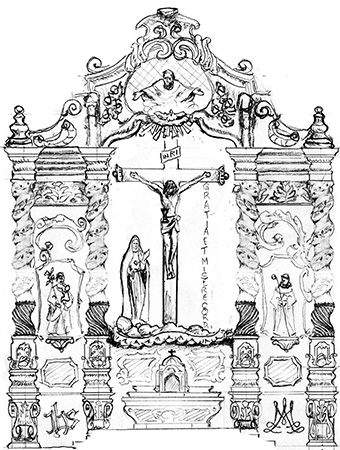 Church Altar Drawing at GetDrawings | Free download