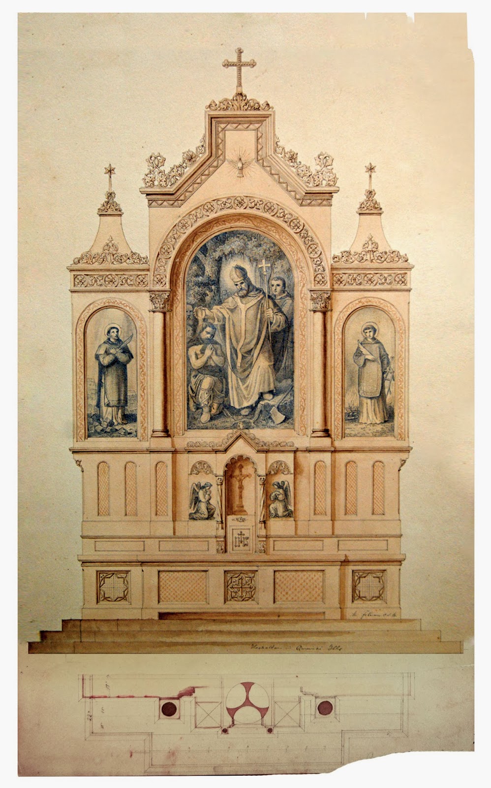 998x1600 New Liturgical Movement Exhibition Of Drawings Of Church Altars