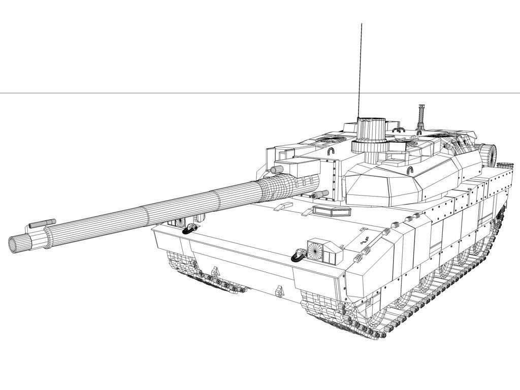 1024x768 Vehicle Tank 3d Model Cgtrader