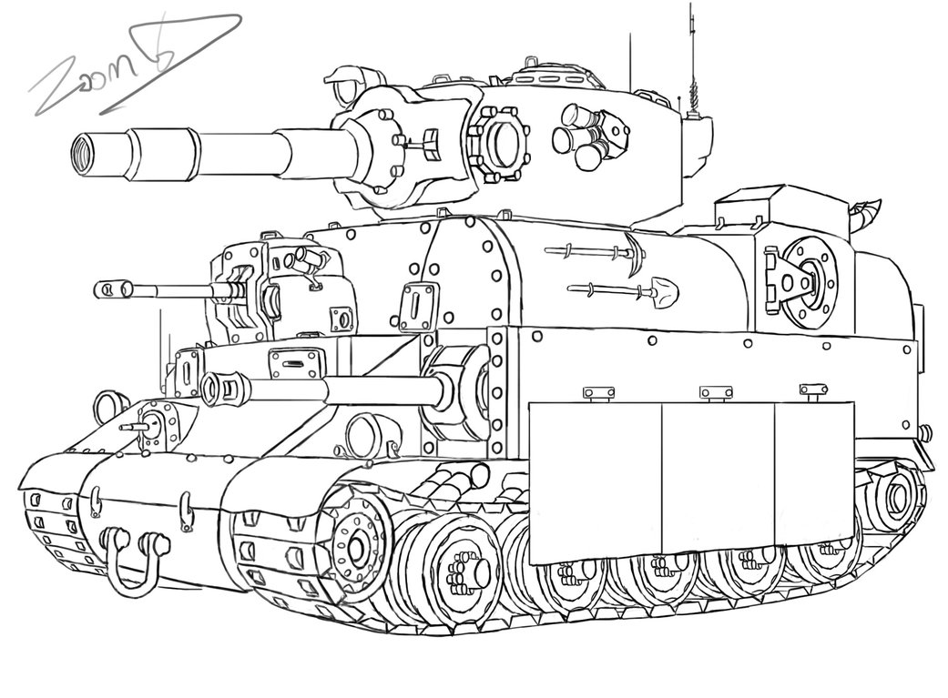 Churchill Tank Drawing at GetDrawings | Free download