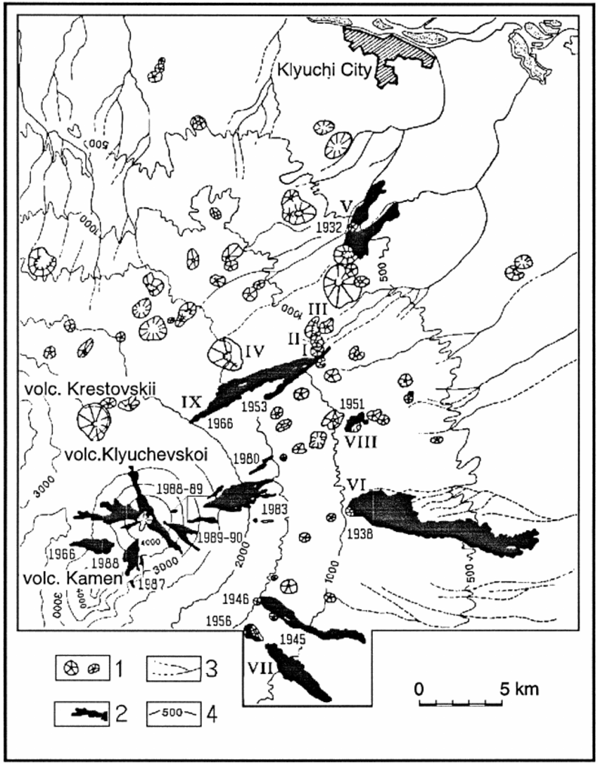 850x1085 Location Map Of Klyuchevskoi Volcano Boccas, Modified After V.n.