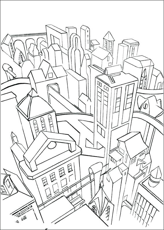 567x794 Lego City Coloring Book And City Coloring Pages City Batman