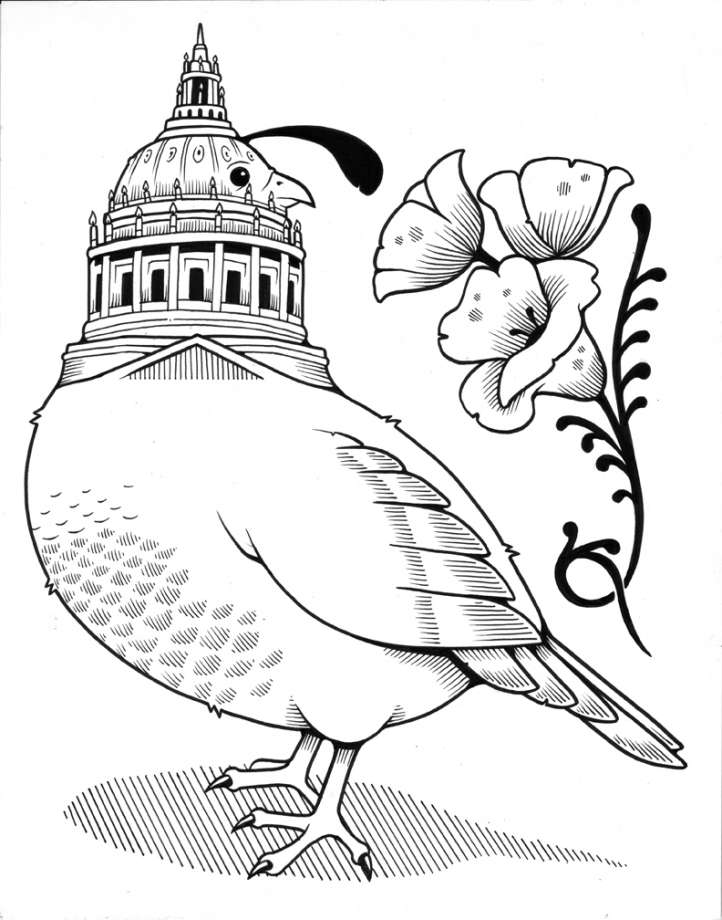 722x920 Inside City Hall, Artist Jeremy Fish Created 100 Drawings Of San