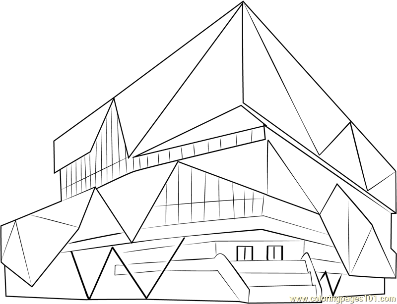 800x614 Nieuwegein City Hall Coloring Page