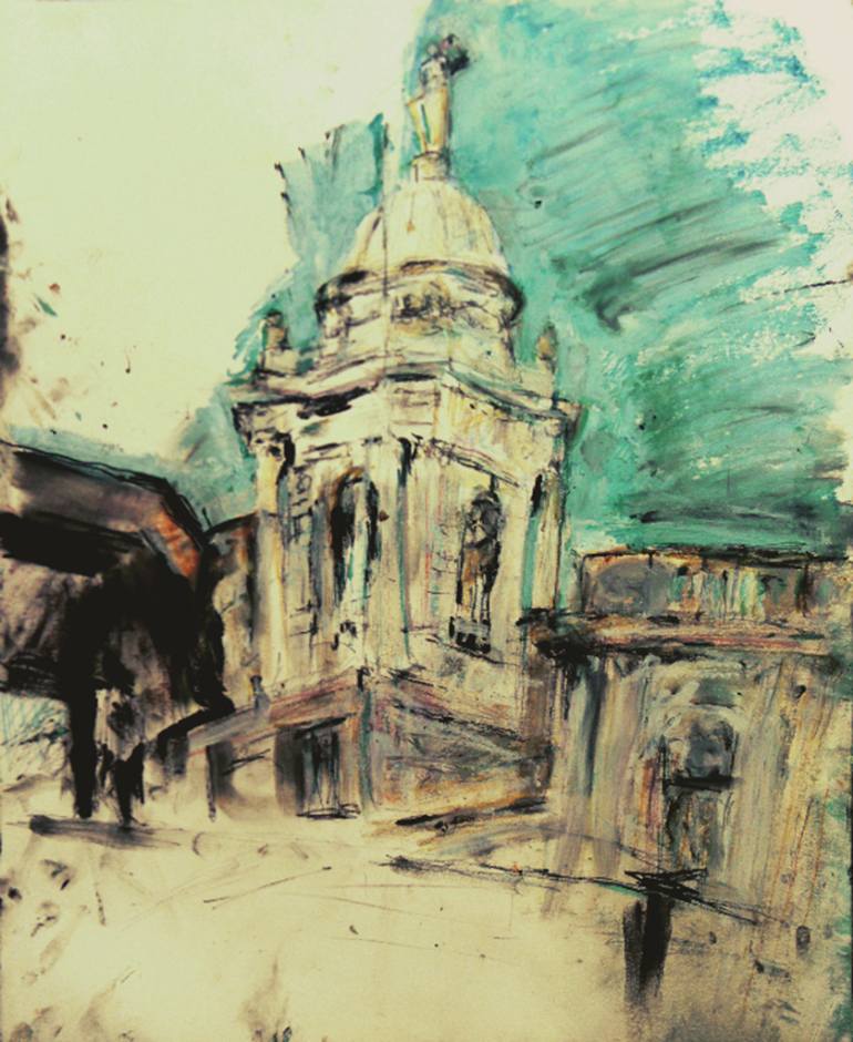 770x940 Saatchi Art City Hall Cupola With Blind Justice Teetering Above