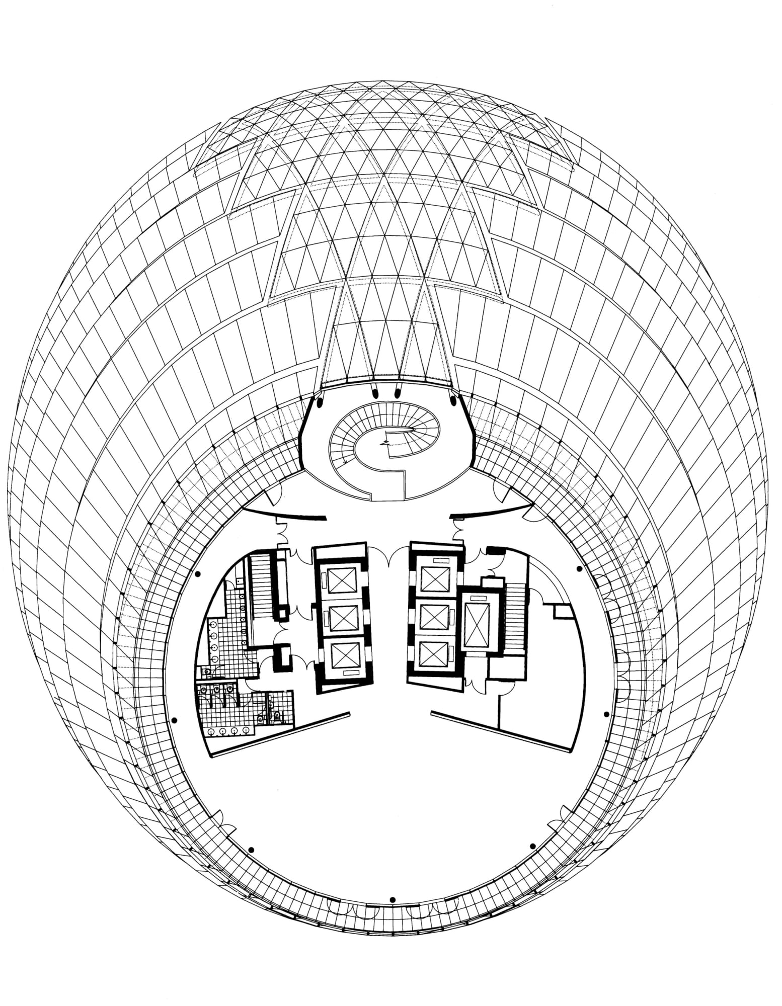 1554x2000 Foster + Partners, Nigel Young, Dennis Gilbert City Hall Divisare