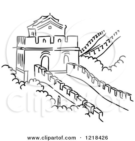 450x470 Great Wall Of China Easy Drawing Sub Plans Easy