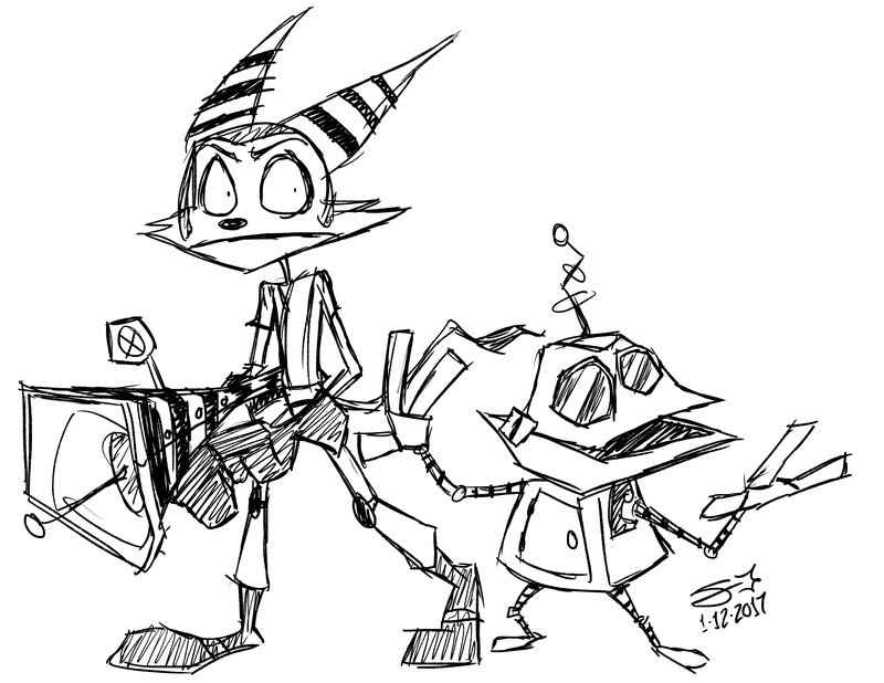 800x618 Modern Ratchet And Clank By Sqrlyjack