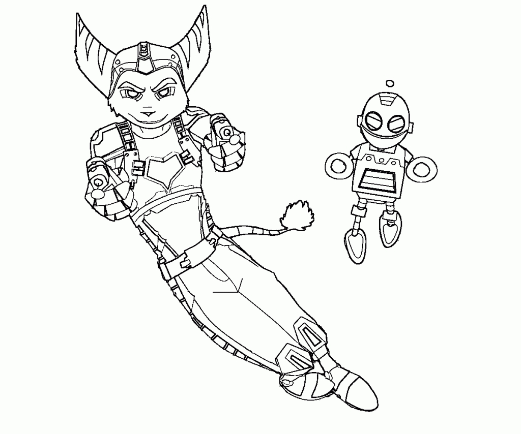 1024x854 New Ratchet And Clank Coloring Pages Collection Free Coloring Book