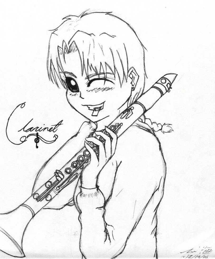 815x981 February Clarinet By Crimsonwolfsobo