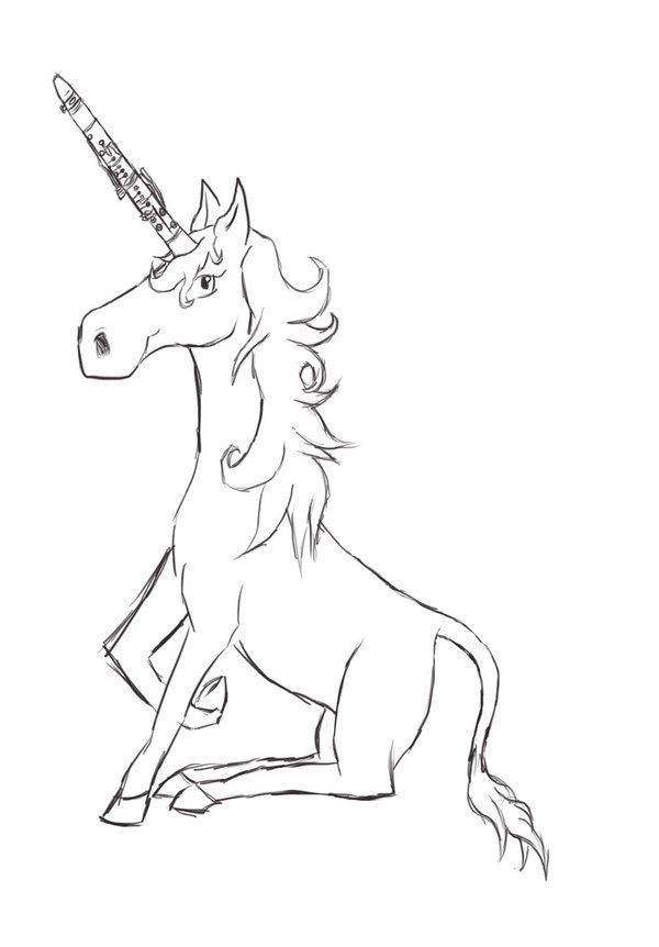 600x862 Unicorn. Clarinet. Ftw By Anee Seikyuu Ookami