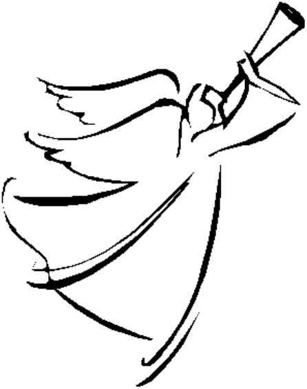 446x566 Line Drawing Of Angel Click Here For Line Drawing Angels