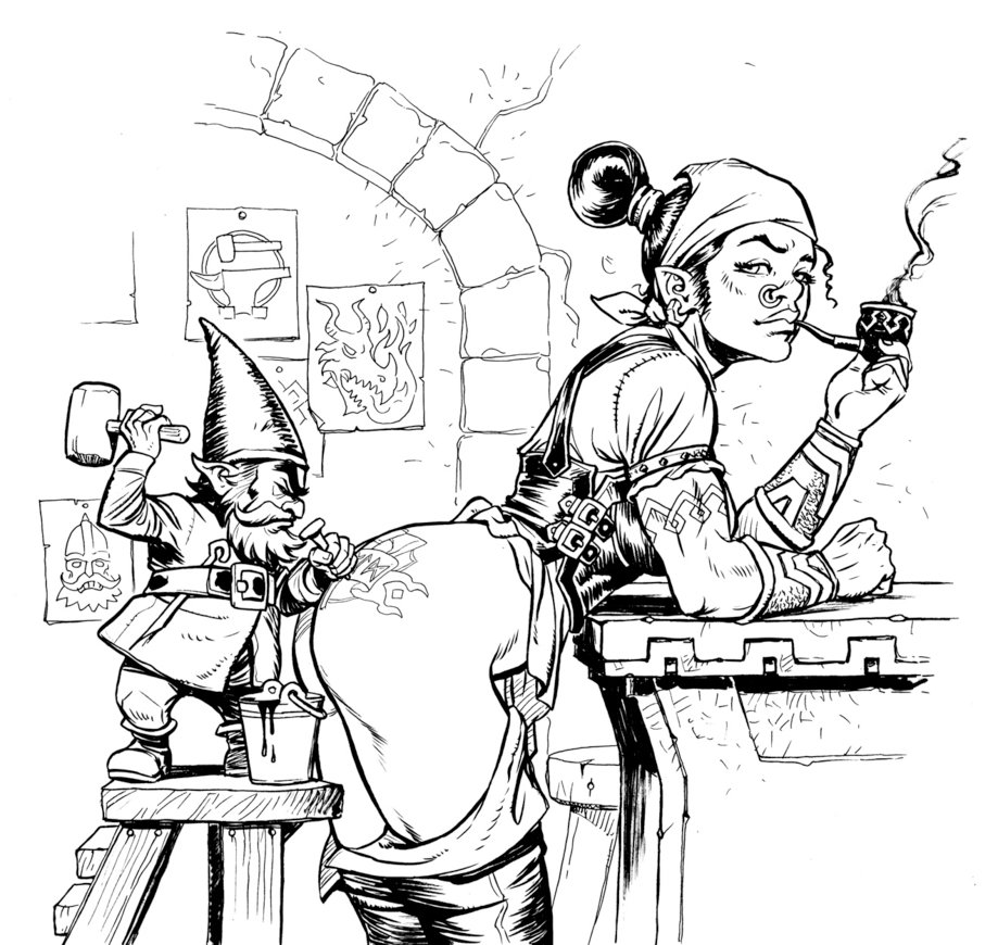 919x870 Master And Client By Lipatov