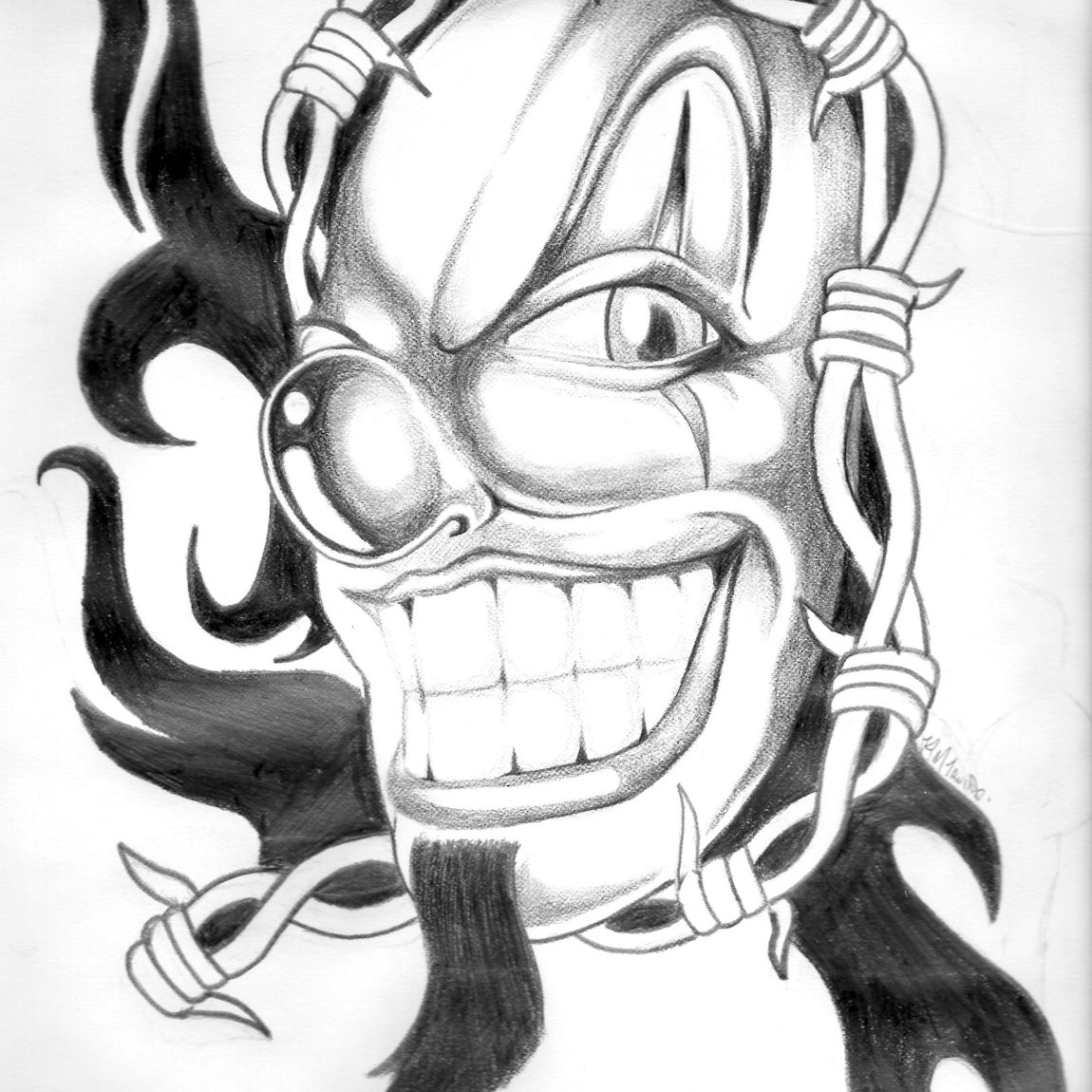1150x1150 Evil Clown Drawings Nightrhino On Drawing Pencil And