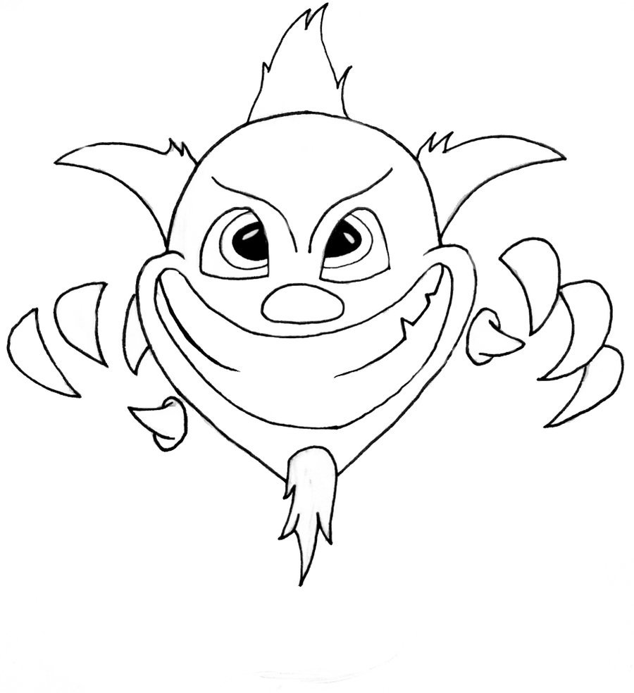 900x984 Evil Clown By Saidesigns