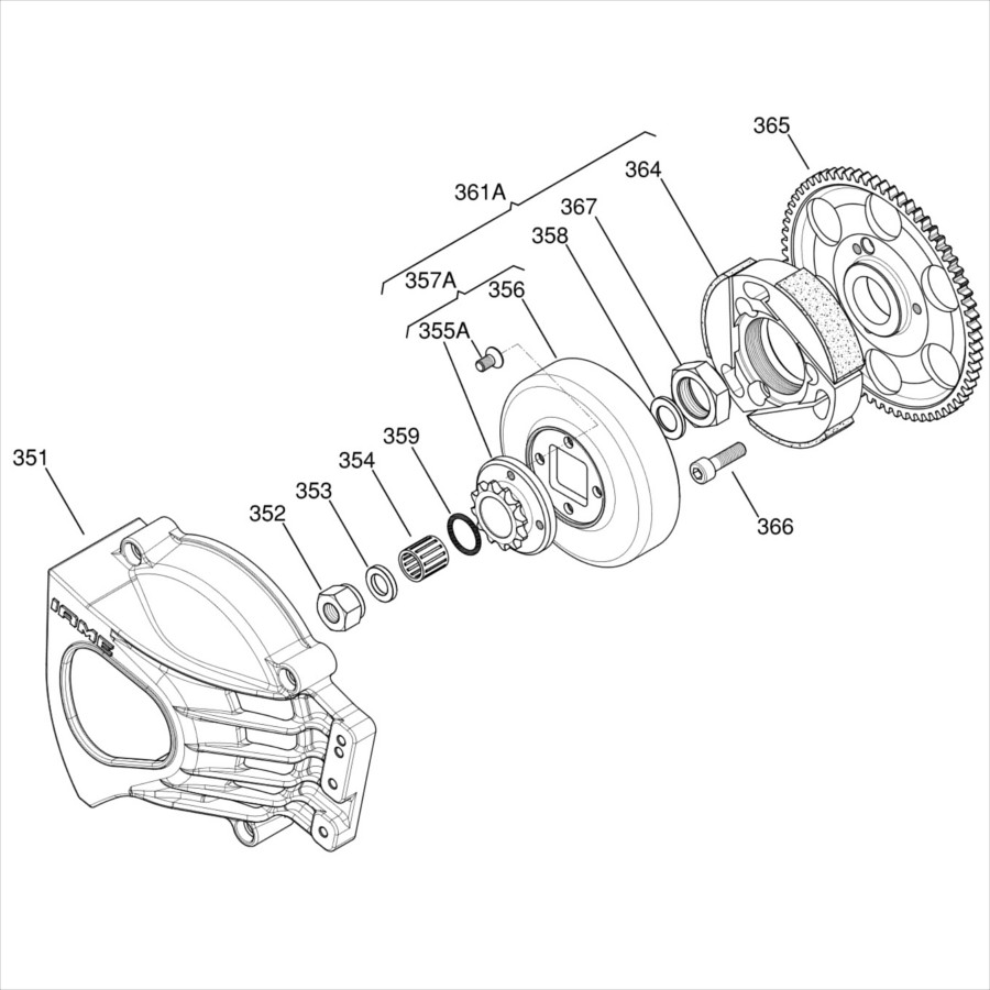900x900 Iame Ka100 Engine Parts Clutch Assembly Concept Racegear