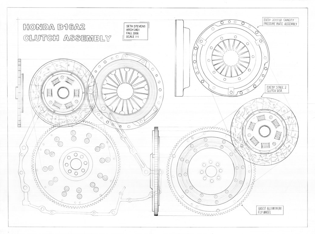 1038x770 Clutch Assembly Drawing By Smokebox