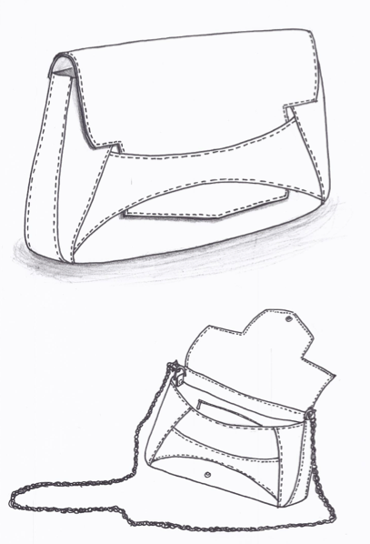 407x598 Sketch Of Stitch Collective Basics Clutch