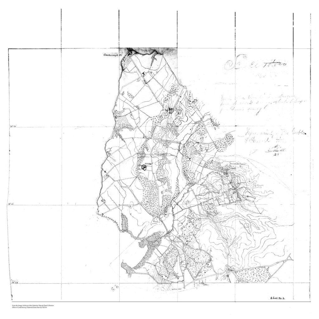 1024x1024 1864 Us A Portion Of A Sketch Of Oxen Hill, Geesborough Point,