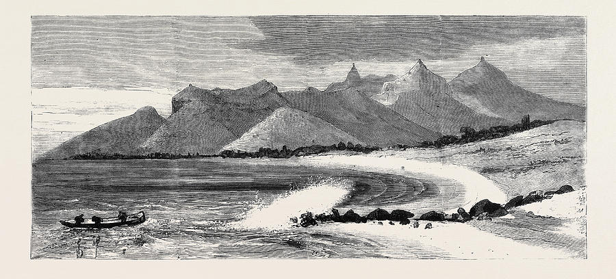 900x408 The Coast Off Black River Pieter Botte In The Distance Drawing By
