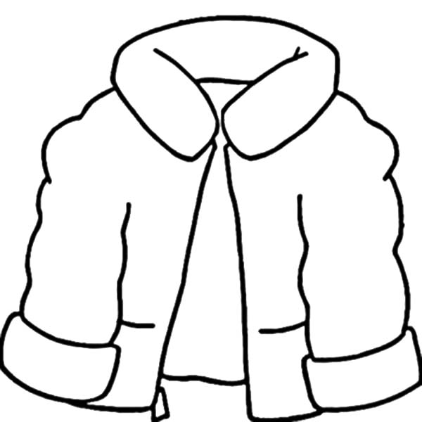 600x600 Collection Of Winter Coat Drawing High Quality, Free