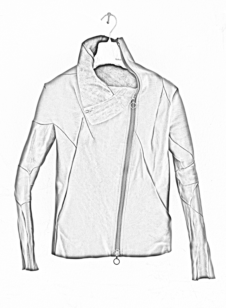 735x1000 Drawn Coat Leather Jacket