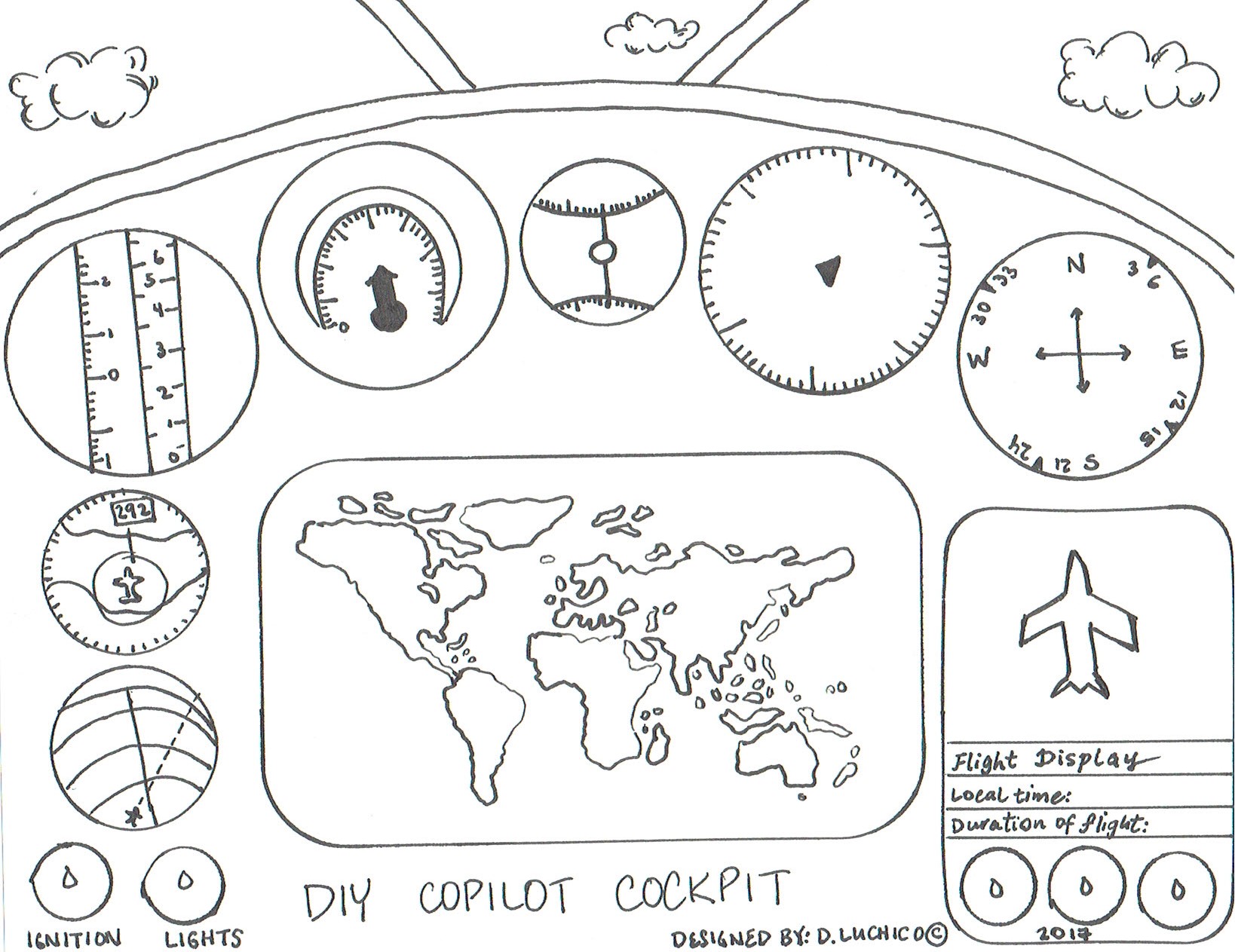 1638x1263 Diy Copilot Cockpit Activity For Your Next Flight