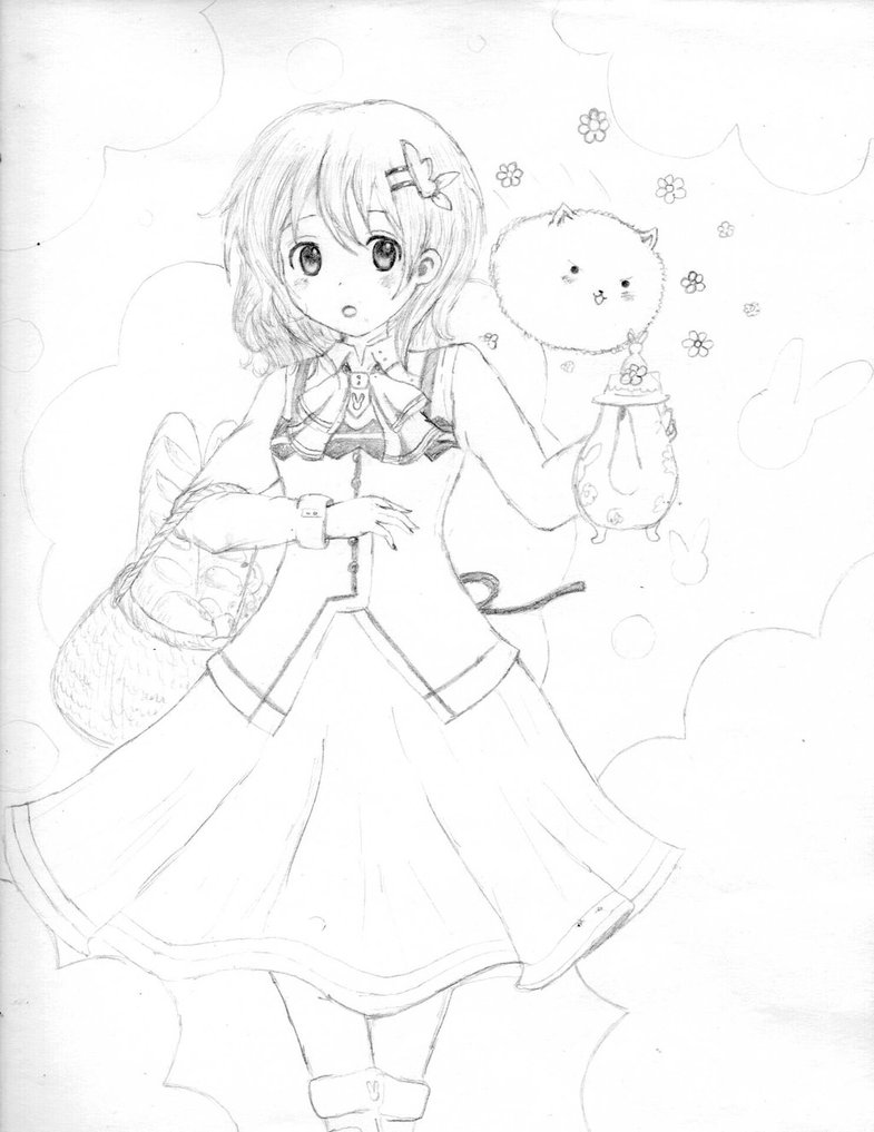 785x1017 Is The Order A Rabbit Cocoa Hoto Fan Art By Alistairillustration