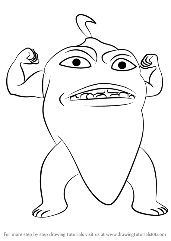 567x800 Learn How To Draw Big Cocoa From Boboiboy (Boboiboy) Step By Step