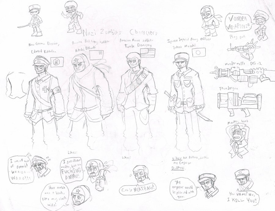 900x691 Fanart C.o.d. Zombie Killers By Brian12