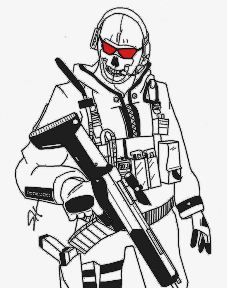 775x982 Cod Ghosts Coloring Pages Call Of Duty Ghosts Coloring Pages