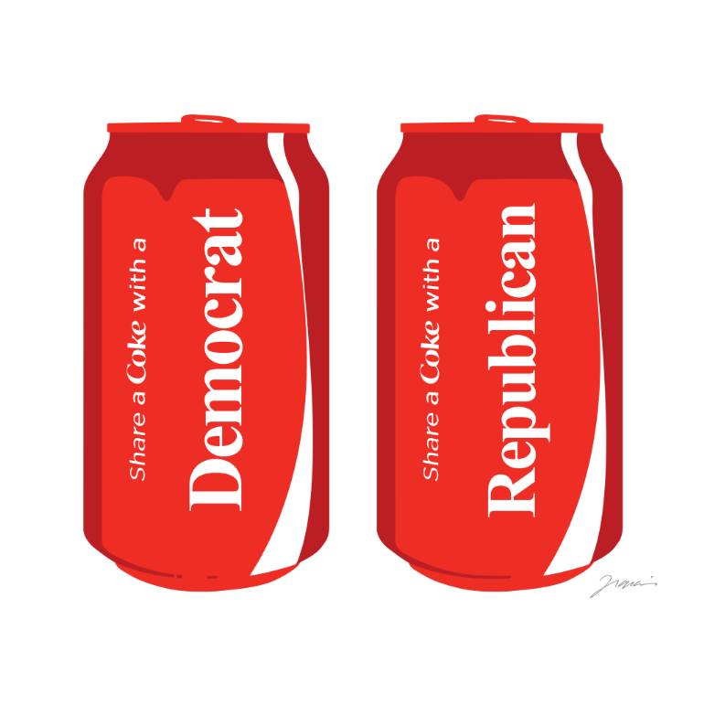 770x770 Saatchi Art Share A Coke Democratrepublican 42 X 42 Drawing By