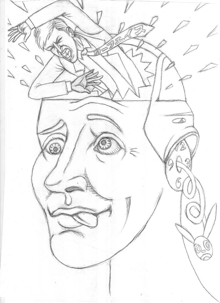 770x1059 Saatchi Art Head On Collision (Sketch) Drawing By Carface