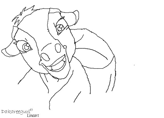 576x416 Lineart Spirit Colt By Dakaree