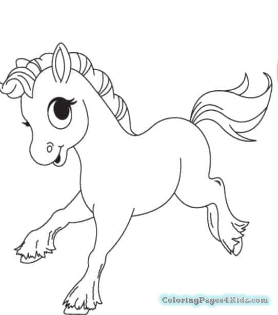 542x614 Nice Baby Horse Coloring Pages Printable In Beatiful And Colt