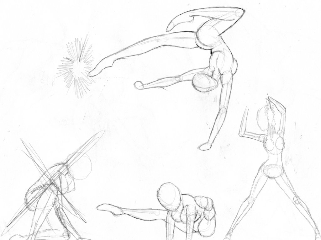 1024x765 Female Combat Pose Study