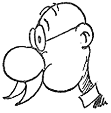 225x229 How To Draw Comic Cartoon Man From Commas With Easy Drawing Lesson