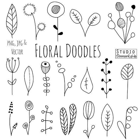 570x570 Doodle Flowers Clipart And Vectors