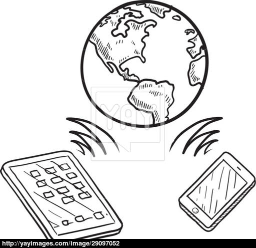 512x495 Global Communication Vector Sketch Vector