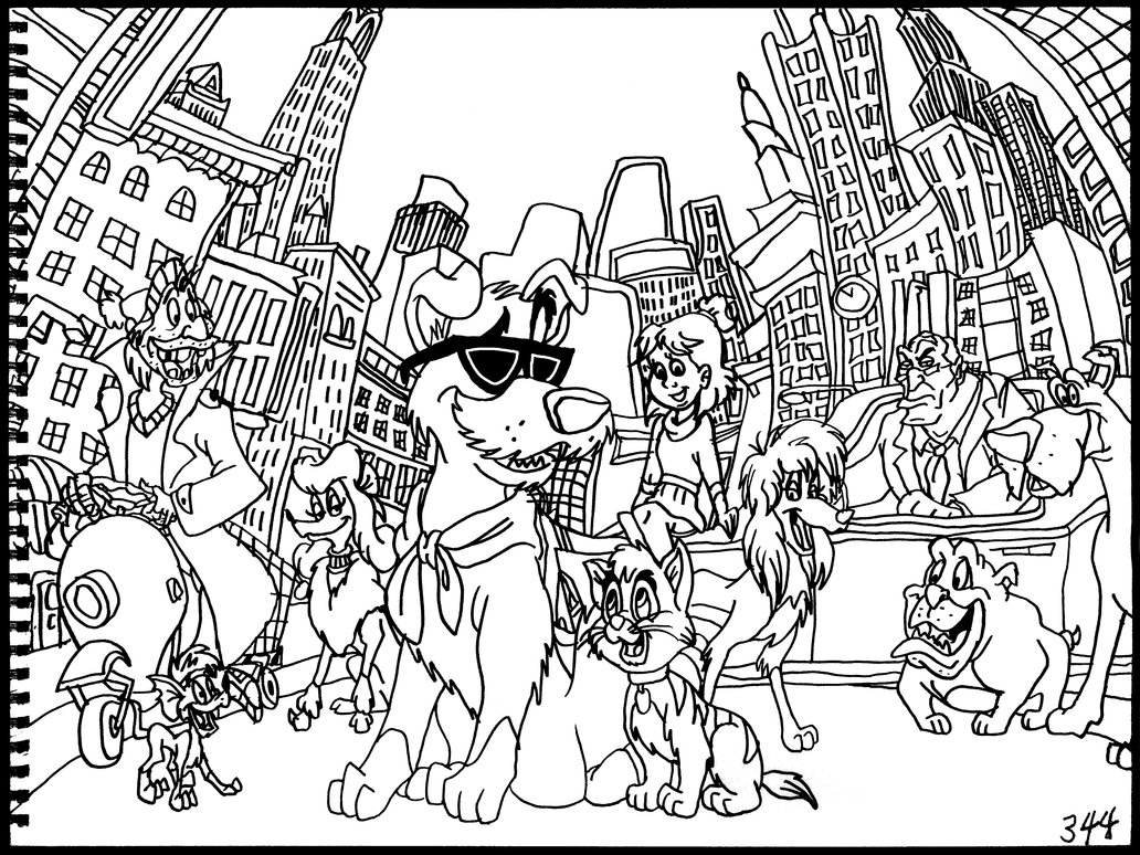 1032x774 Oliver And Company By Averagejoeartwork