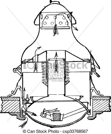 388x470 Cutting The Flat Nose Lamp Orleans Company, Vintage Engraving