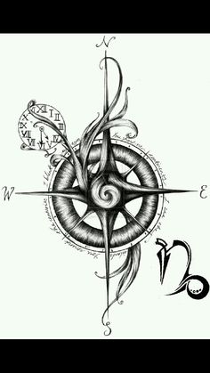 236x419 Compass By Sjzcustomworks Compass Compass, Tattoo