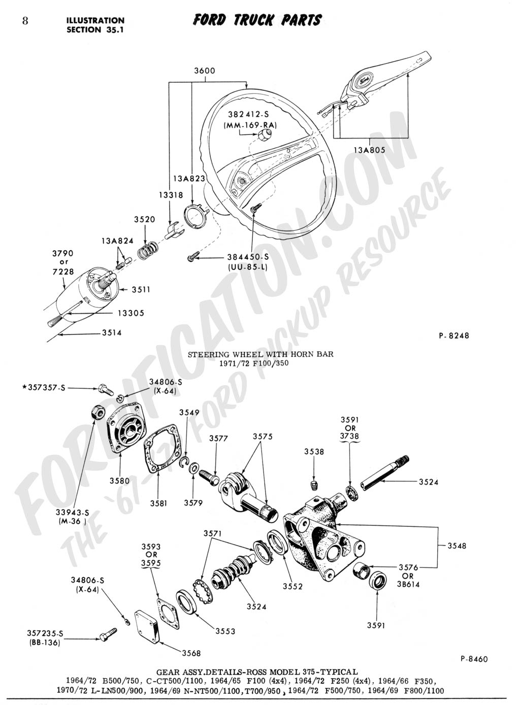 1024x1389 Steering Component Diagram Ford Truck Technical Drawings