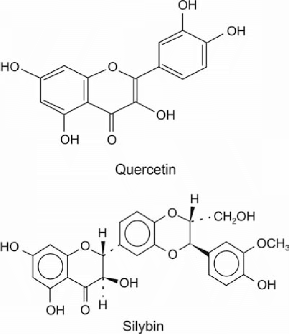 576x665 Chemical Structure Quercetin And Silybin, Active Component