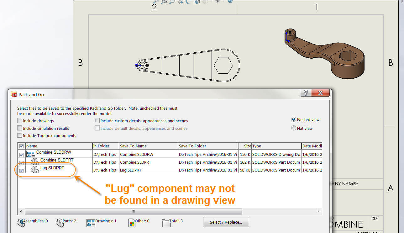 1289x743 Drawing Pack And Go Has An Extra File Reference