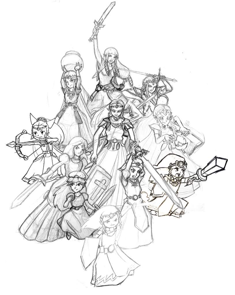 815x1024 Group Composition. Zelda Amino