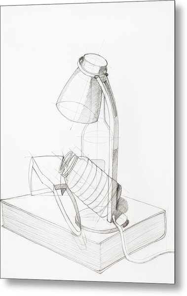 379x600 Pencil Sketch, Composition With Objects Drawing By Dan Comaniciu