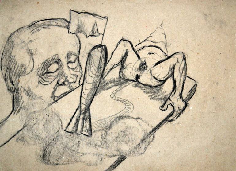 770x557 Saatchi Art Composition Vi Drawing By Aaron Bezzina