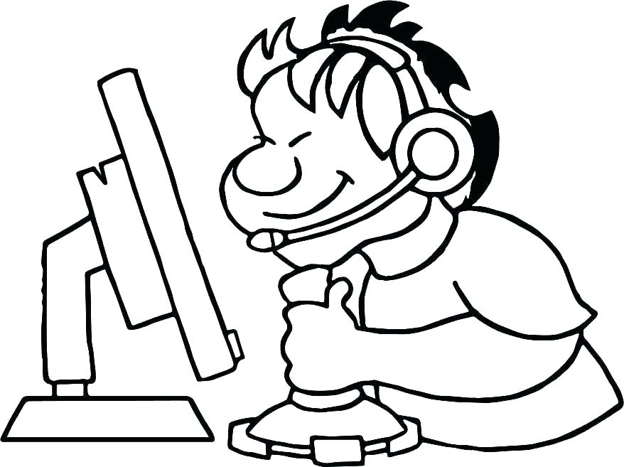 878x657 Computer Coloring Pages Computer Coloring Pages Computer Coloring